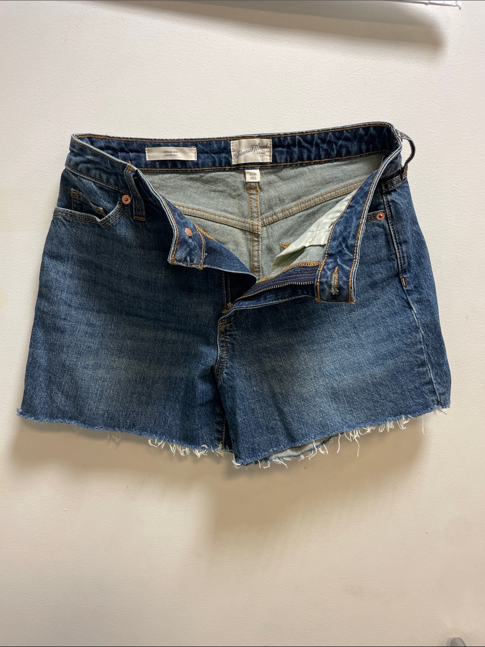 Denim Cutoff Shorts - Size 6/28R